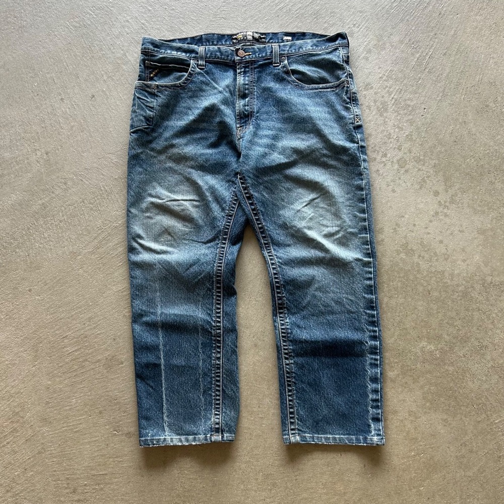 Ariat Rebar M4 Bodie Jeans Men 42x30‎ Blue Medium Wash Denim Relaxed Bootcut
